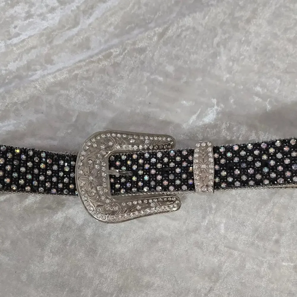 Leather show belt